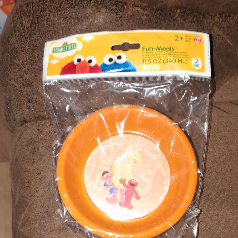 Sesame Street Fun-Meals 2pc Plastic Bowls
